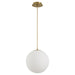 Myhouse Lighting Quorum - 3-6730-40 - LED Pendant - Luna - Aged Brass