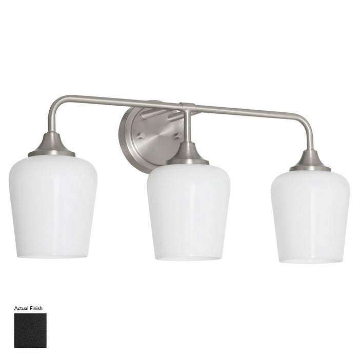 Myhouse Lighting Quorum - 5313-3-259 - Three Light Wall Mount - Raymond - Matte Black