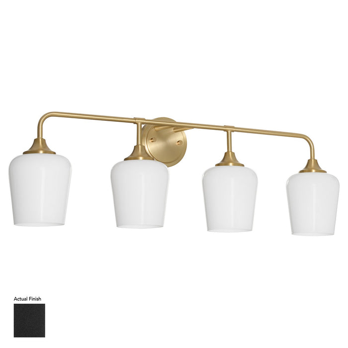 Myhouse Lighting Quorum - 5313-4-259 - Four Light Wall Mount - Raymond - Matte Black