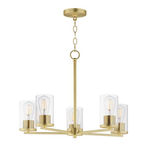 Myhouse Lighting Maxim - 10286CLSBR - Five Light Chandelier - Lateral - Satin Brass