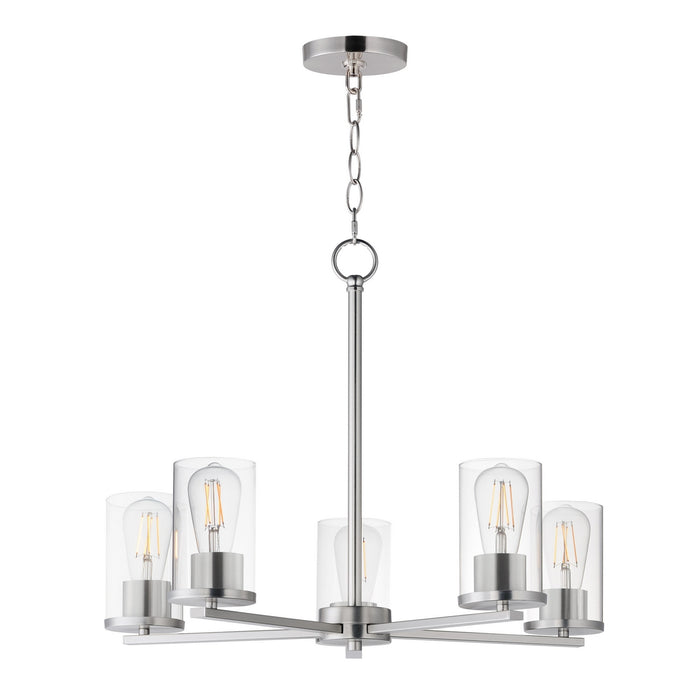 Myhouse Lighting Maxim - 10286CLSN - Five Light Chandelier - Lateral - Satin Nickel
