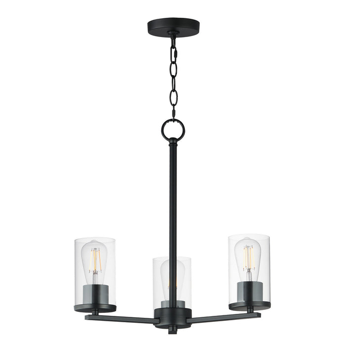 Myhouse Lighting Maxim - 10287CLBK - Three Light Chandelier - Lateral - Black