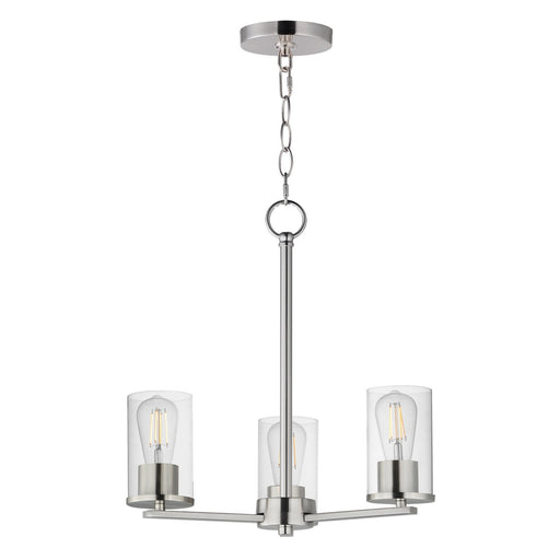 Myhouse Lighting Maxim - 10287CLSN - Three Light Chandelier - Lateral - Satin Nickel