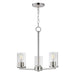 Myhouse Lighting Maxim - 10287CLSN - Three Light Chandelier - Lateral - Satin Nickel