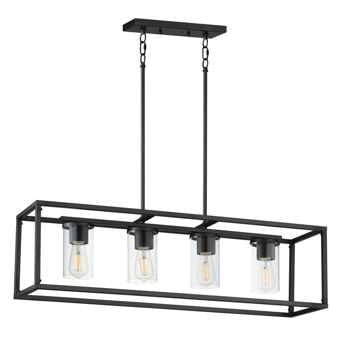 Myhouse Lighting Maxim - 10288CLBK - Four Light Linear Pendant - Lateral - Black