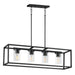 Myhouse Lighting Maxim - 10288CLBK - Four Light Linear Pendant - Lateral - Black