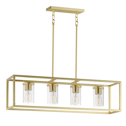 Myhouse Lighting Maxim - 10288CLSBR - Four Light Linear Pendant - Lateral - Satin Brass