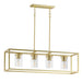 Myhouse Lighting Maxim - 10288CLSBR - Four Light Linear Pendant - Lateral - Satin Brass