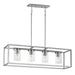 Myhouse Lighting Maxim - 10288CLSN - Four Light Linear Pendant - Lateral - Satin Nickel
