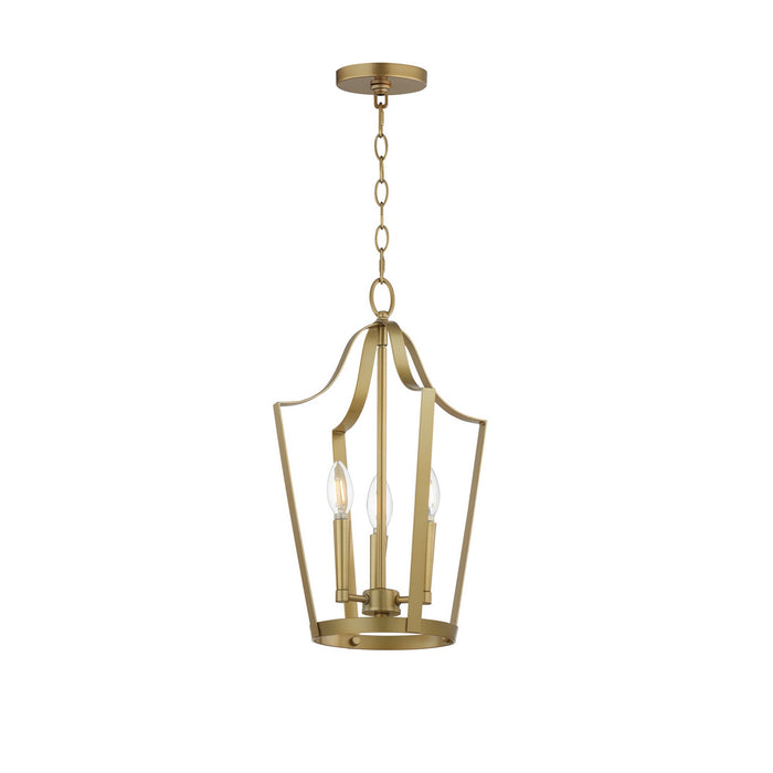 Myhouse Lighting Maxim - 10423NAB - Three Light Pendant - Arden - Natural Aged Brass