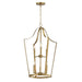 Myhouse Lighting Maxim - 10426NAB - Six Light Pendant - Arden - Natural Aged Brass