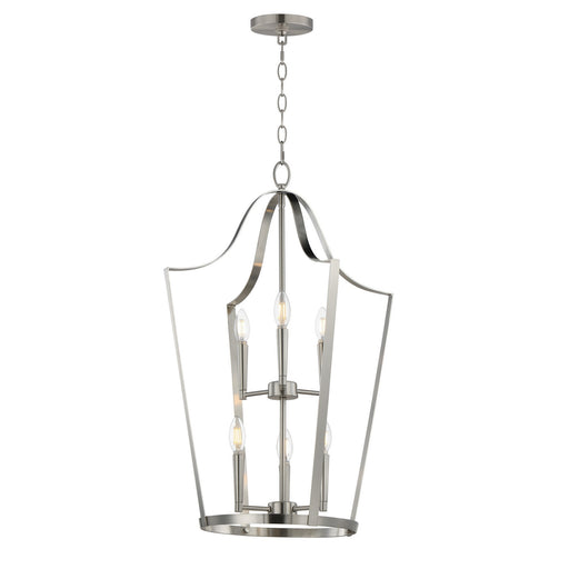 Myhouse Lighting Maxim - 10426SN - Six Light Pendant - Arden - Satin Nickel