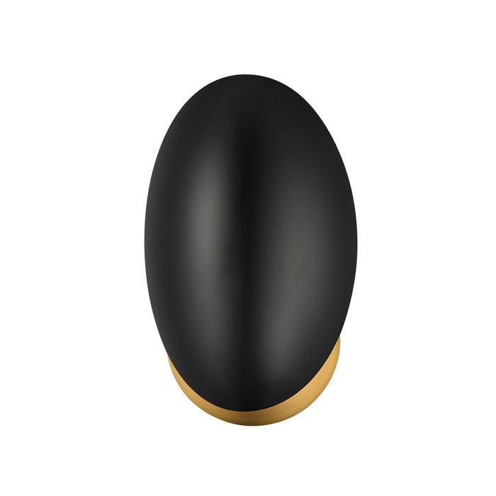 Myhouse Lighting Maxim - 10821BKNAB - One Light Wall Sconce - Maris - Black / Natural Aged Brass