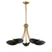 Myhouse Lighting Maxim - 10825BKNAB - Five Light Chandelier - Maris - Black / Natural Aged Brass