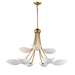 Myhouse Lighting Maxim - 10829WTNAB - Nine Light Chandelier - Maris - White/Natural Aged Brass