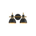 Myhouse Lighting Maxim - 12342BKAB - Two Light Wall Sconce - Dusk - Black / Antique Brass
