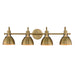 Myhouse Lighting Maxim - 12344SBR - Four Light Wall Sconce - Dusk - Satin Brass