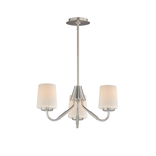 Myhouse Lighting Maxim - 12695WTSN - Three Light Chandelier - Durham - Satin Nickel