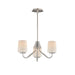 Myhouse Lighting Maxim - 12695WTSN - Three Light Chandelier - Durham - Satin Nickel
