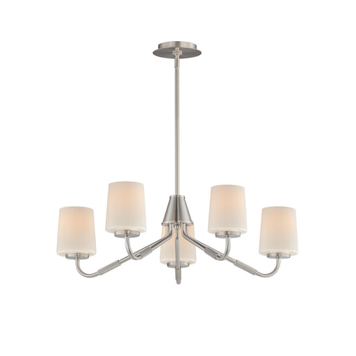 Myhouse Lighting Maxim - 12696WTSN - Five Light Chandelier - Durham - Satin Nickel