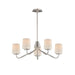Myhouse Lighting Maxim - 12696WTSN - Five Light Chandelier - Durham - Satin Nickel