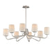 Myhouse Lighting Maxim - 12698WTSN - Eight Light Chandelier - Durham - Satin Nickel