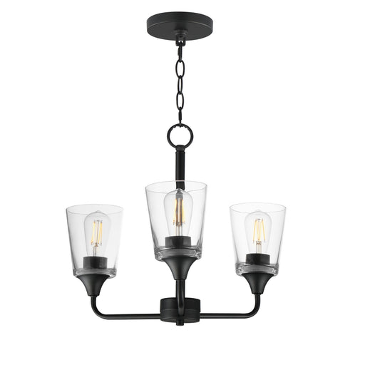 Myhouse Lighting Maxim - 12873CLBK - Three Light Chandelier - Hudson - Black