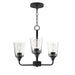 Myhouse Lighting Maxim - 12873CLBK - Three Light Chandelier - Hudson - Black