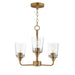 Myhouse Lighting Maxim - 12873CLNAB - Three Light Chandelier - Hudson - Natural Aged Brass