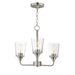 Myhouse Lighting Maxim - 12873CLSN - Three Light Chandelier - Hudson - Satin Nickel