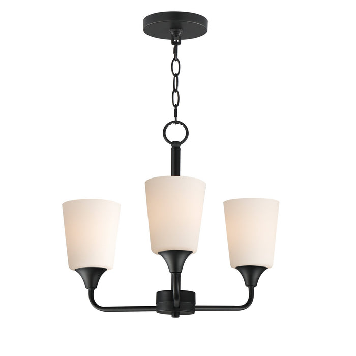 Myhouse Lighting Maxim - 12873SWBK - Three Light Chandelier - Hudson - Black