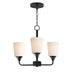 Myhouse Lighting Maxim - 12873SWBK - Three Light Chandelier - Hudson - Black