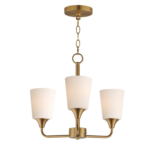 Myhouse Lighting Maxim - 12873SWNAB - Three Light Chandelier - Hudson - Natural Aged Brass