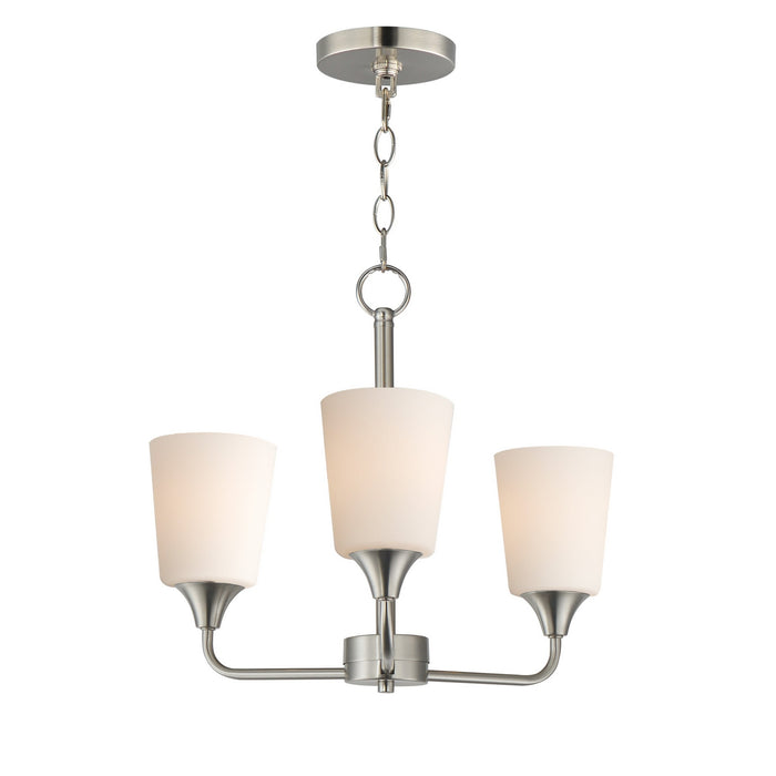 Myhouse Lighting Maxim - 12873SWSN - Three Light Chandelier - Hudson - Satin Nickel