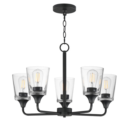 Myhouse Lighting Maxim - 12875CLBK - Five Light Chandelier - Hudson - Black