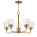 Myhouse Lighting Maxim - 12875CLNAB - Five Light Chandelier - Hudson - Natural Aged Brass