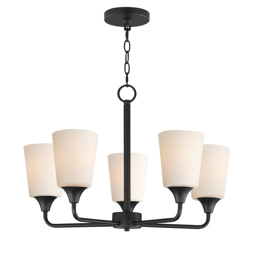 Myhouse Lighting Maxim - 12875SWBK - Five Light Chandelier - Hudson - Black