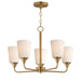 Myhouse Lighting Maxim - 12875SWNAB - Five Light Chandelier - Hudson - Natural Aged Brass