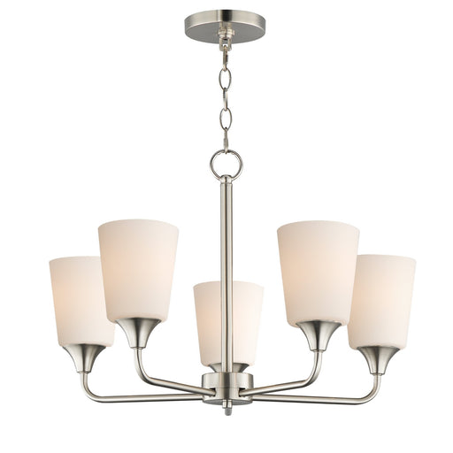 Myhouse Lighting Maxim - 12875SWSN - Five Light Chandelier - Hudson - Satin Nickel