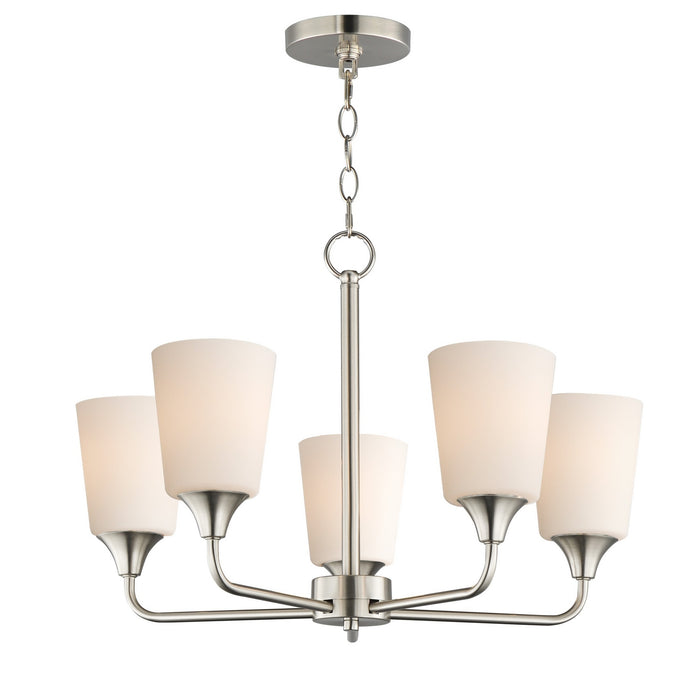 Myhouse Lighting Maxim - 12875SWSN - Five Light Chandelier - Hudson - Satin Nickel