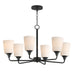 Myhouse Lighting Maxim - 12876SWBK - Six Light Chandelier - Hudson - Black