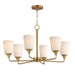 Myhouse Lighting Maxim - 12876SWNAB - Six Light Chandelier - Hudson - Natural Aged Brass