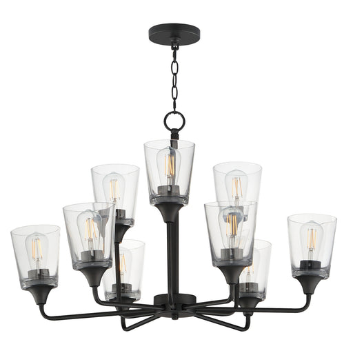 Myhouse Lighting Maxim - 12879CLBK - Nine Light Chandelier - Hudson - Black