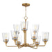 Myhouse Lighting Maxim - 12879CLNAB - Nine Light Chandelier - Hudson - Natural Aged Brass