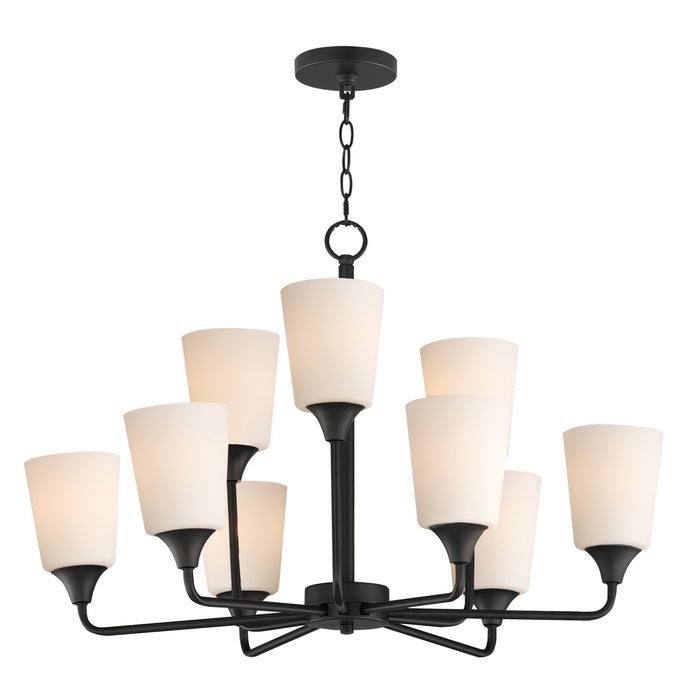 Myhouse Lighting Maxim - 12879SWBK - Nine Light Chandelier - Hudson - Black