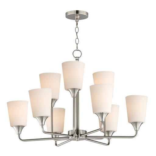 Myhouse Lighting Maxim - 12879SWSN - Nine Light Chandelier - Hudson - Satin Nickel