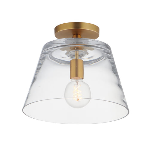 Myhouse Lighting Maxim - 12880CLNAB - One Light Pendant - Hudson - Natural Aged Brass