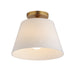Myhouse Lighting Maxim - 12880SWNAB - One Light Semi-Flush Mount/Pendant - Hudson - Natural Aged Brass