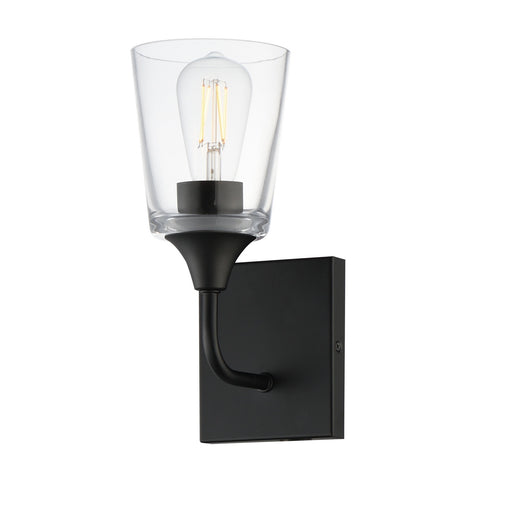Myhouse Lighting Maxim - 12881CLBK - One Light Wall Sconce - Hudson - Black