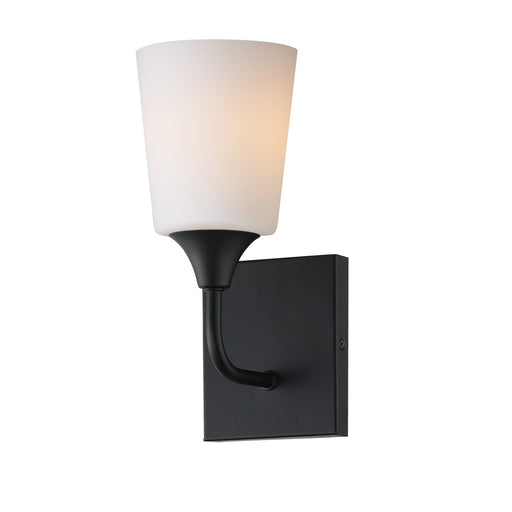 Myhouse Lighting Maxim - 12881SWBK - One Light Wall Sconce - Hudson - Black